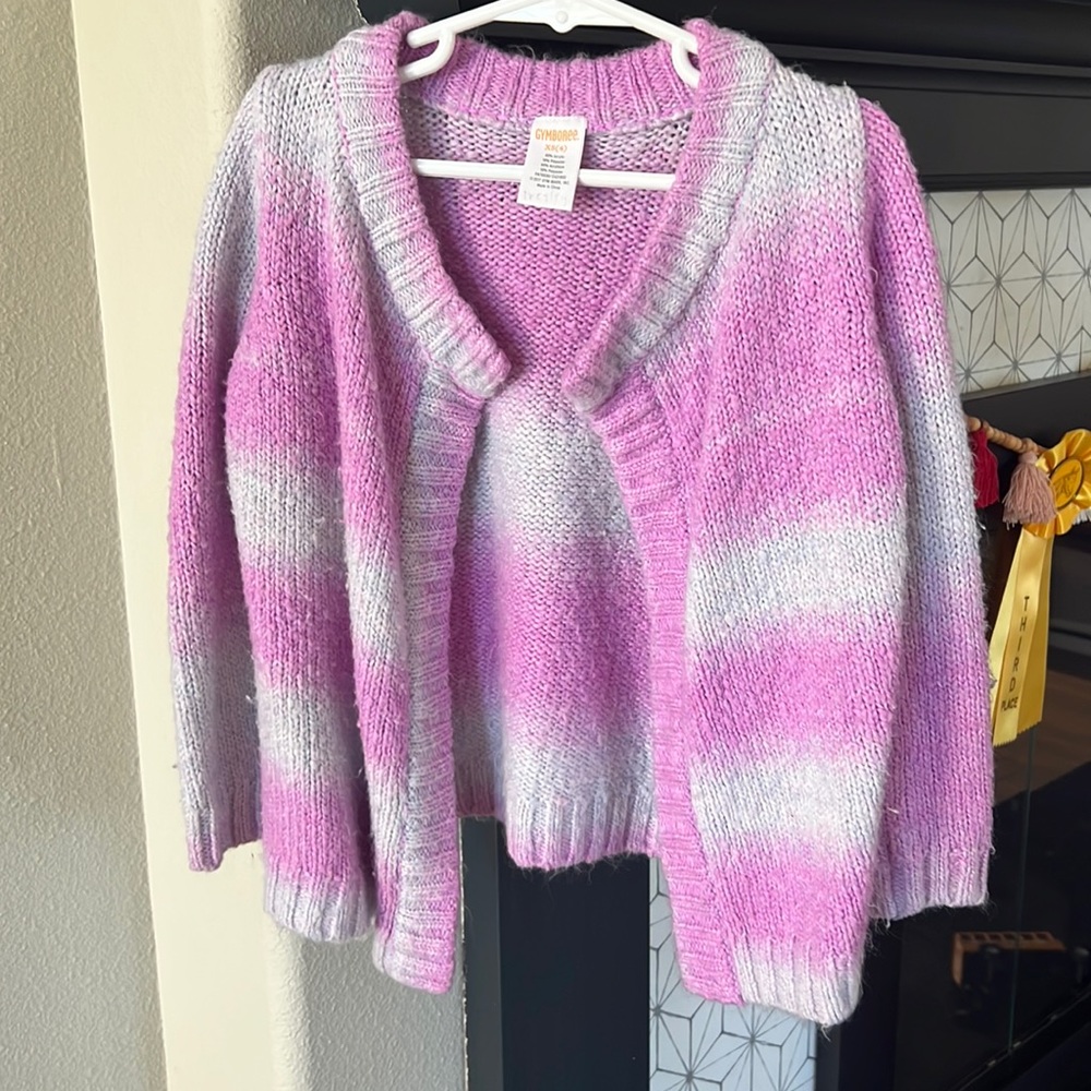 Gymboree Sweater Purple and Grey 4 XS